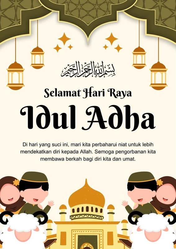 30 Ide Poster Idul Adha 2026 Menarik-Lucu: Desain dan Download Gratis
