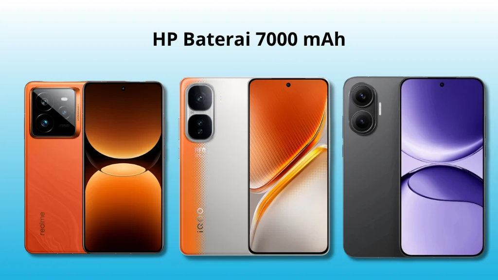 5 Smartphone dengan Baterai 7000 mAh yang Sangat Tahan Lama