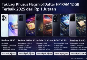 7 Ponsel RAM 12 GB Termurah di Maret 2026, Pilih yang Paling Sesuai