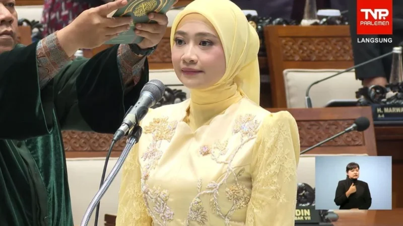 Adela Kanasya Adies Resmi Menjadi Anggota DPR Periode 2024-2029