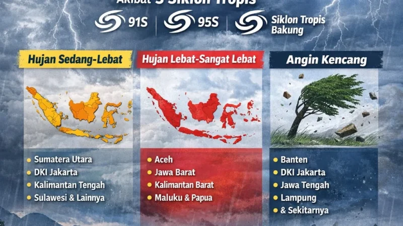 BMKG Mengingatkan Cuaca Ekstrem di 10 Wilayah Sulut Hingga Besok