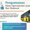 Bus Shalawat Berhenti Operasi Sementara, Fokus Pada Fase Armuzna