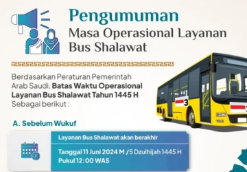 Bus Shalawat Berhenti Operasi Sementara, Fokus Pada Fase Armuzna