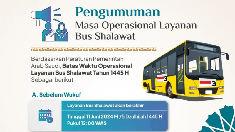 Bus Shalawat Berhenti Operasi Sementara, Fokus Pada Fase Armuzna