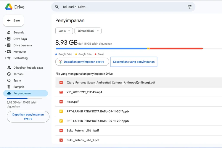 Cara Mencari File Terbesar di Google Drive untuk Menghemat Ruang Penyimpanan