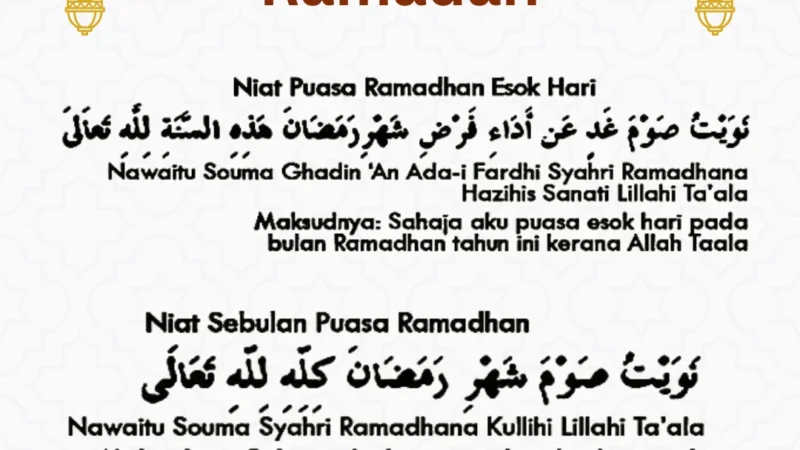 Doa Buka Puasa: Jadwal dan Niat Puasa Tarwiyah dan Arafah 2026