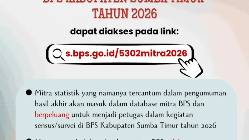 Durasi Kontrak Rekrutmen Mitra Statistik Pendataan BPS 2026 Terungkap