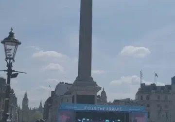Eid-al-Adha Dijelang, Ratusan Orang Menggelar Perayaan di Trafalgar Square