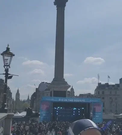 Eid-al-Adha Dijelang, Ratusan Orang Menggelar Perayaan di Trafalgar Square