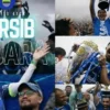 Euforia Bobotoh Rayakan Kemenangan Persib di Simpang Dago dan Flyover Pasupati
