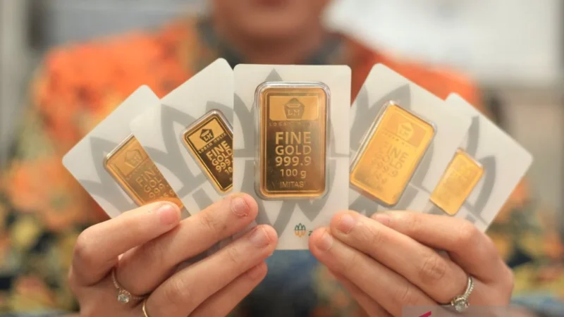 Harga Emas Antam Hari Ini Stagnan di Rp2.773.000 per Gram, Buyback Tetap Rp2.577.000