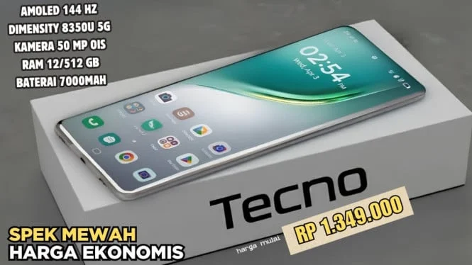 Harga HP Tecno Mei 2026 Mulai Rp999 Ribu dan Spesifikasi Spark 50