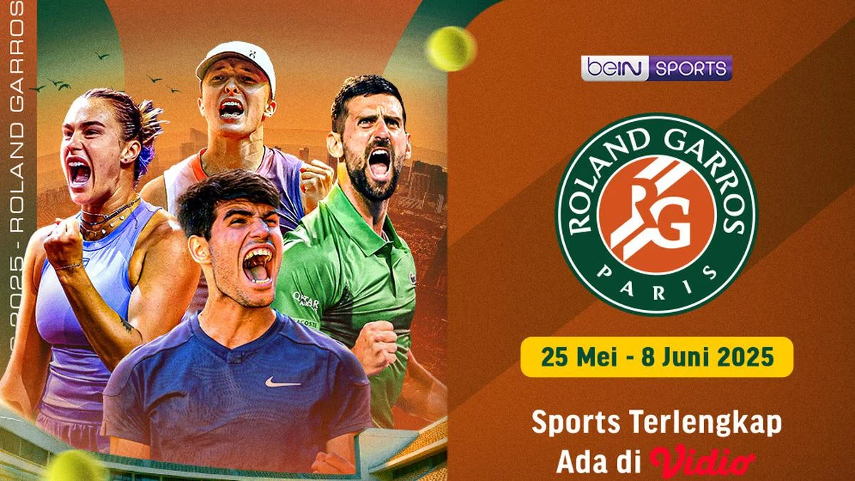 Jadwal Lengkap dan Cara Menonton Langsung Roland-Garros 2026