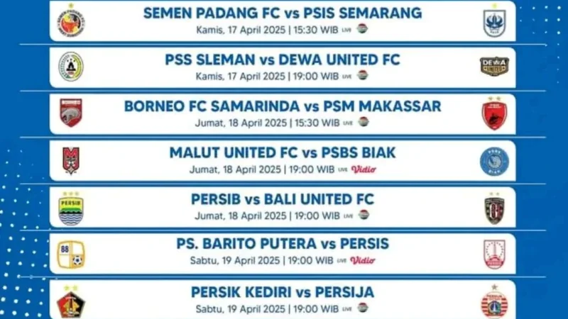 Jadwal Liga Indonesia: Perkembangan Terbaru