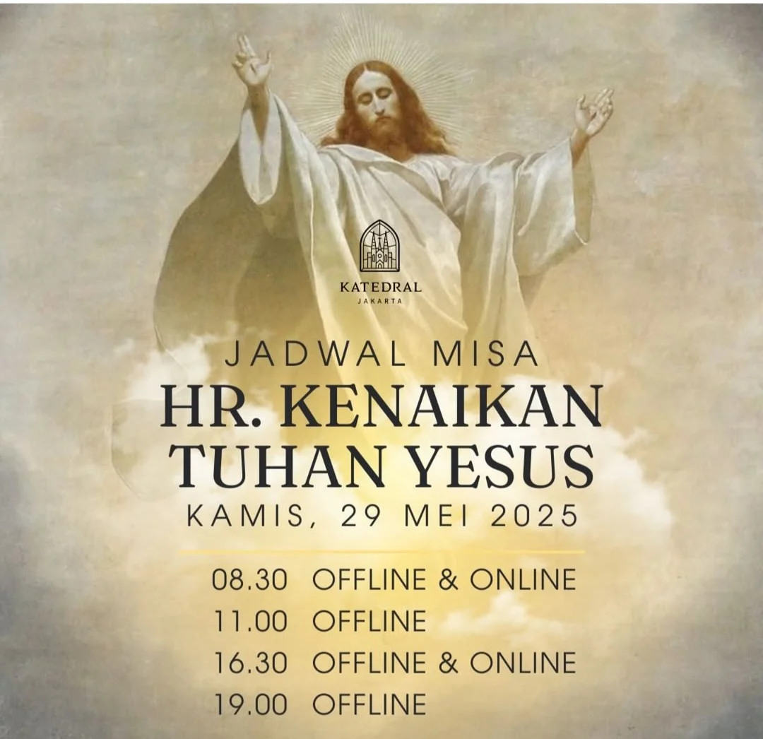 Jadwal Misa Kenaikan Yesus Kristus 2026 di Surabaya dan Sidoarjo