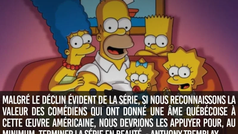 Kembalinya Les Simpson Versi Québécois Menyenangkan Penggemar