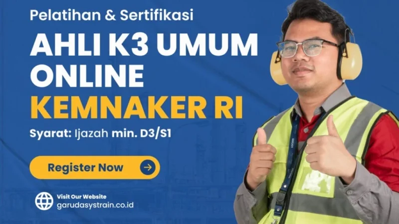 Kemnaker Sertifikasi 2.100 Calon Ahli K3 Umum untuk Meningkatkan Keselamatan Kerja