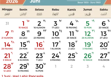 Libur Nasional Juni 2026: Catat Tanggal Merah dan Potensi Long Weekend