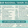 Libur Panjang Menanti: Cuti Bersama dan Kenaikan Isa Almasih 2026