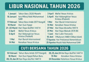 Libur Panjang Menanti: Cuti Bersama dan Kenaikan Isa Almasih 2026