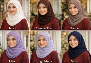 Mengemas Diri dengan Jilbab: 9 Warna yang Kompatibel dengan Baju Burgundy
