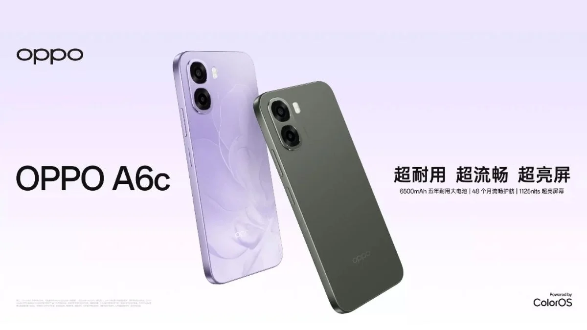 OPPO A6c: Smartphone Kelas Menengah dengan Desain Premium dan Teknologi Anti-Lag