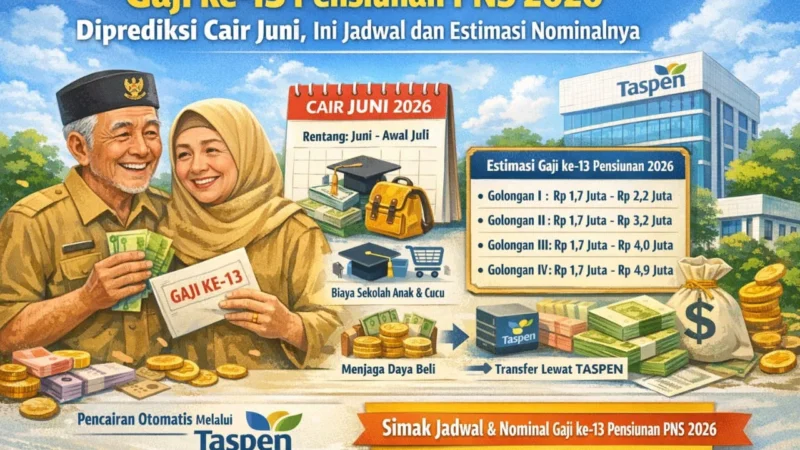 Pencairan Gaji Ke-13 Pensiunan 2026: Jadwal dan Nominalnya