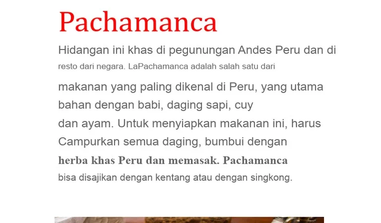 Penduduk Andes Berevolusi dengan Makanan yang Unik: Kentang Sebagai Pemicu