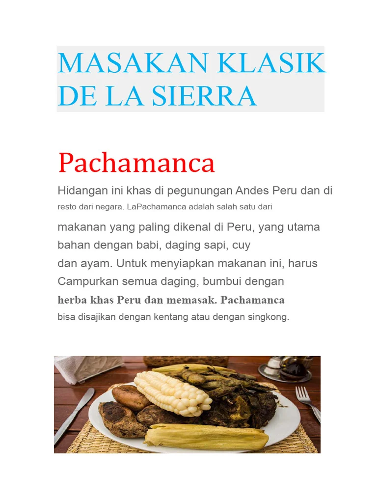 Penduduk Andes Berevolusi dengan Makanan yang Unik: Kentang Sebagai Pemicu