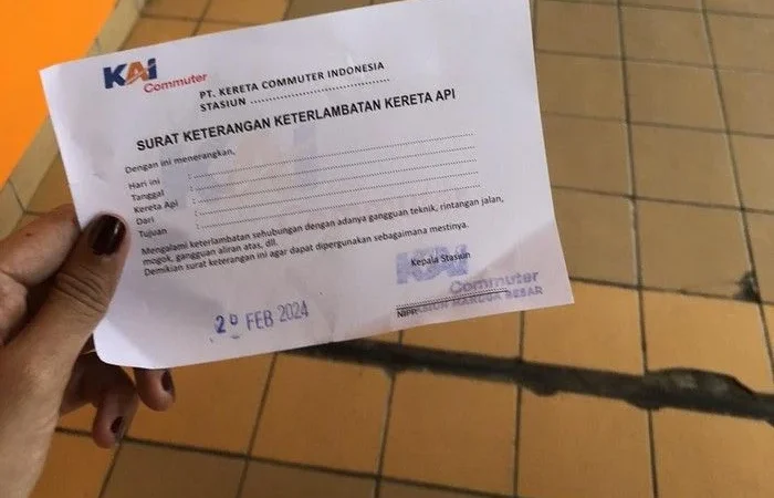 Penumpang KRL Bisa Minta Surat Keterangan Terlambat Jika Gangguan