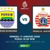 Persib vs Persijap Liga Super 2026: Live Streaming di Indosiar