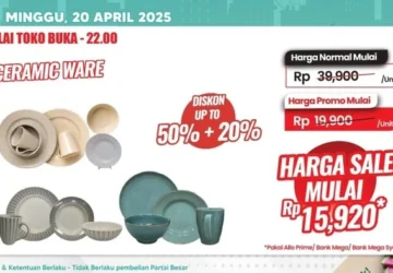 Promo Menarik di Transmart: Ceramic Ware Mulai Rp15 Ribuan