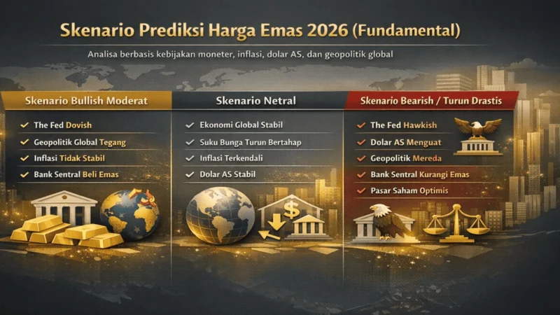 Proyeksi Harga Emas Dunia di Tengah Penguatan Dolar AS