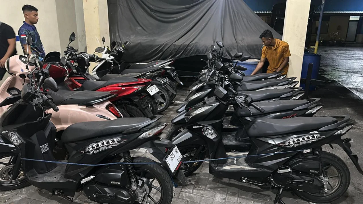 Ribuan Motor Tanpa Dokumen Ditemukan di Gudang Jakarta
