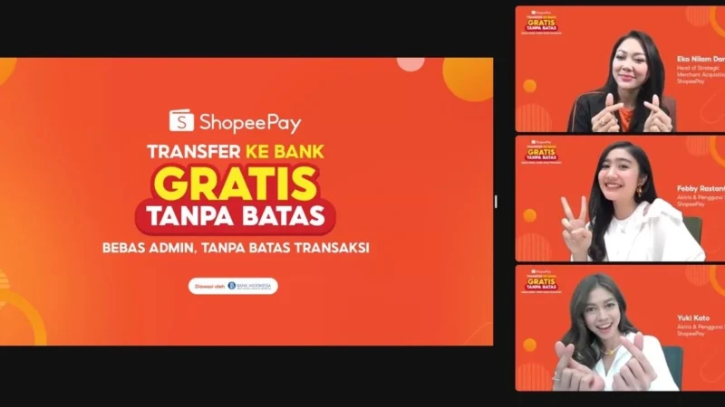 ShopeePay Berikan Fasilitas Bebas Biaya untuk Pengiriman Uang ke Bank dan E-Wallet
