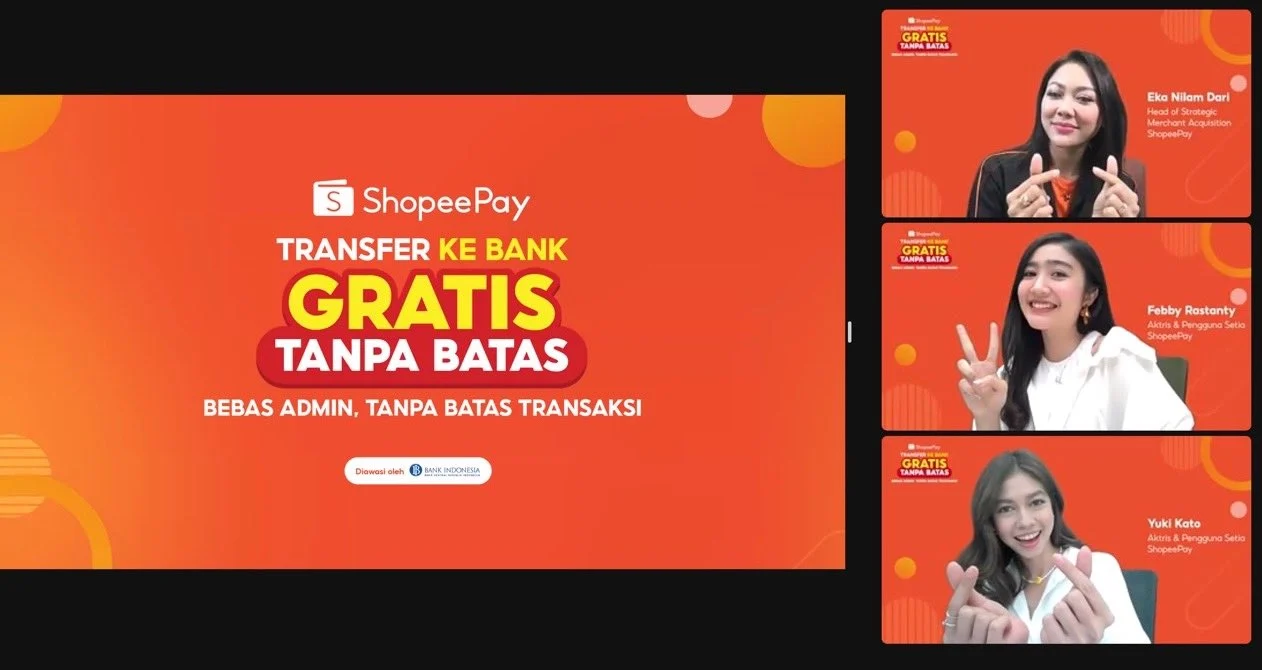 ShopeePay Berikan Fasilitas Bebas Biaya untuk Pengiriman Uang ke Bank dan E-Wallet