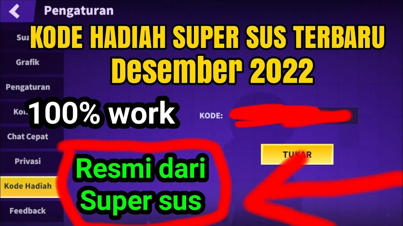 Super Sus Berbagi Kode Redeem Terbaru Edisi Mei 2026, Pemain Dapat Hadiah Gratis