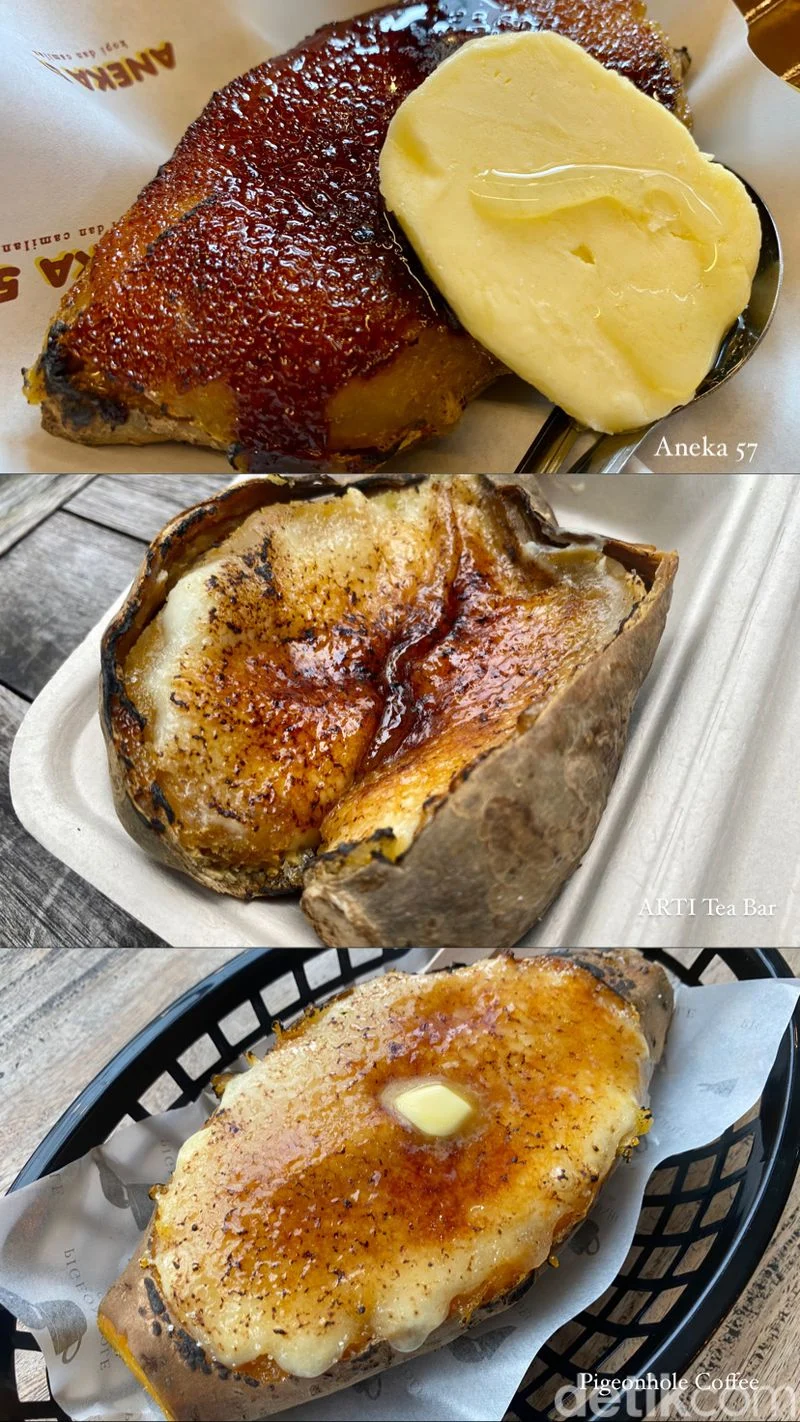 Ubi Bakar Cream Cheese, Perpaduan Kuliner Viral yang Menarik Minat Pencinta Makanan