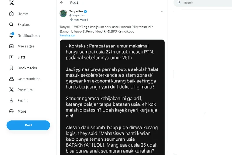 X Batasi Unggahan Akun Gratis: Maksimal 50 Postingan Sehari