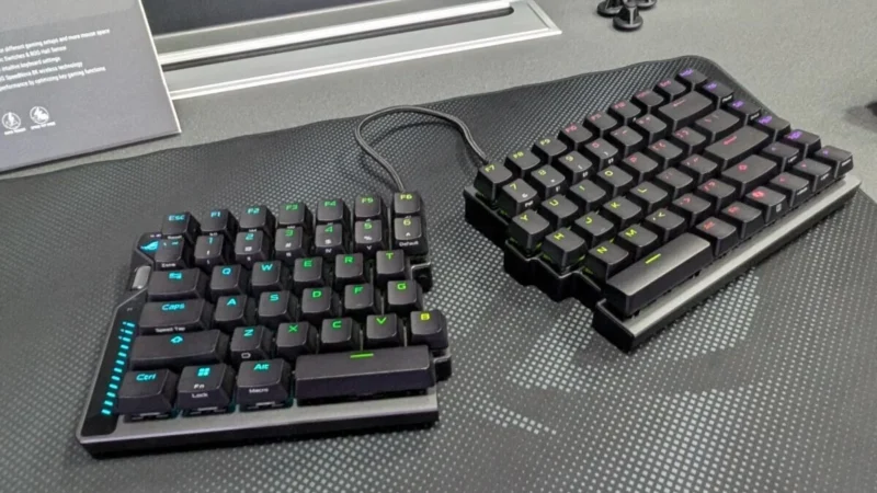 Asus Rilis ROG Falcata, Keyboard Gaming Nirkabel Split Pertama di Dunia
