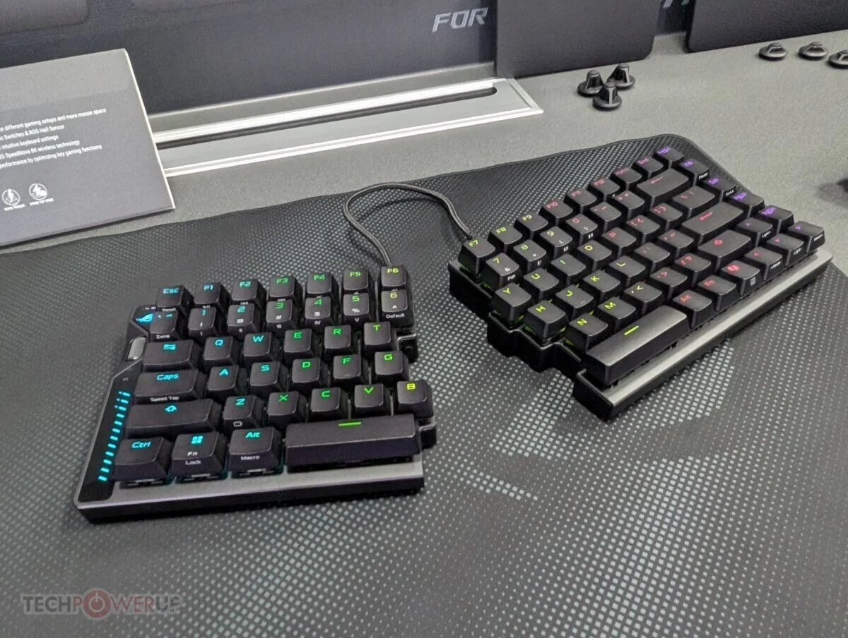 Asus Rilis ROG Falcata, Keyboard Gaming Nirkabel Split Pertama di Dunia