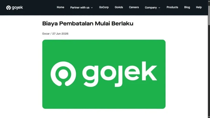 Gojek Uji Coba Biaya Pembatalan GoCar Rp 3.000, 100% Masuk Driver
