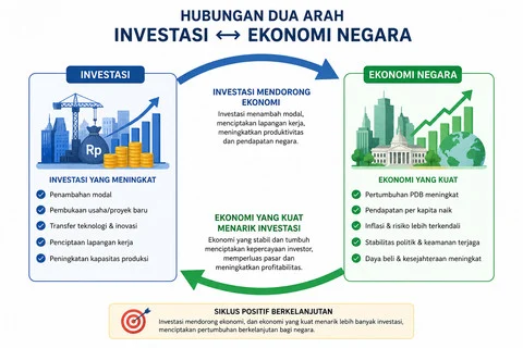 Hubungan Dua Arah Antara Investasi dan Ekonomi Negara: Membangun Kepercayaan dan Stabilitas