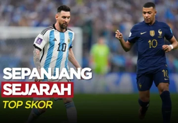 Kylian Mbappé Berhasil Melewati Lionel Messi dalam Daftar Gol Terbanyak Piala Dunia
