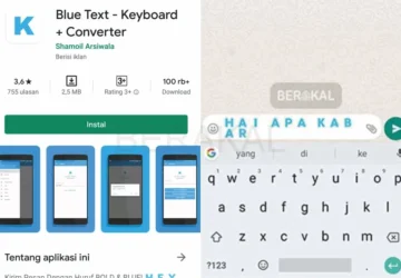 Membuat Tulisan Berwarna Biru di WhatsApp Tanpa Aplikasi Tambahan