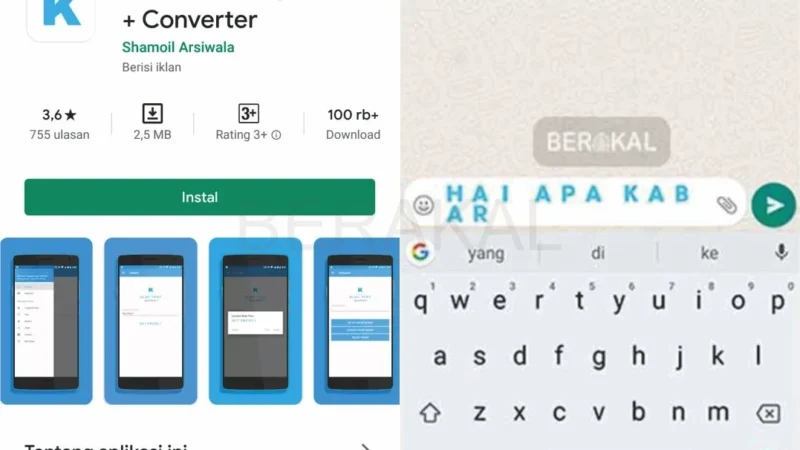 Membuat Tulisan Berwarna Biru di WhatsApp Tanpa Aplikasi Tambahan