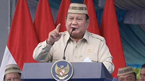 Prabowo Berbicara dalam Acara Puncak Pekan Nasional Petani Nelayan