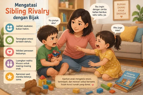Mengatasi Sibling Rivalry dengan Bijak: Cara Orang Tua Menghadapi Pertengkaran Anak